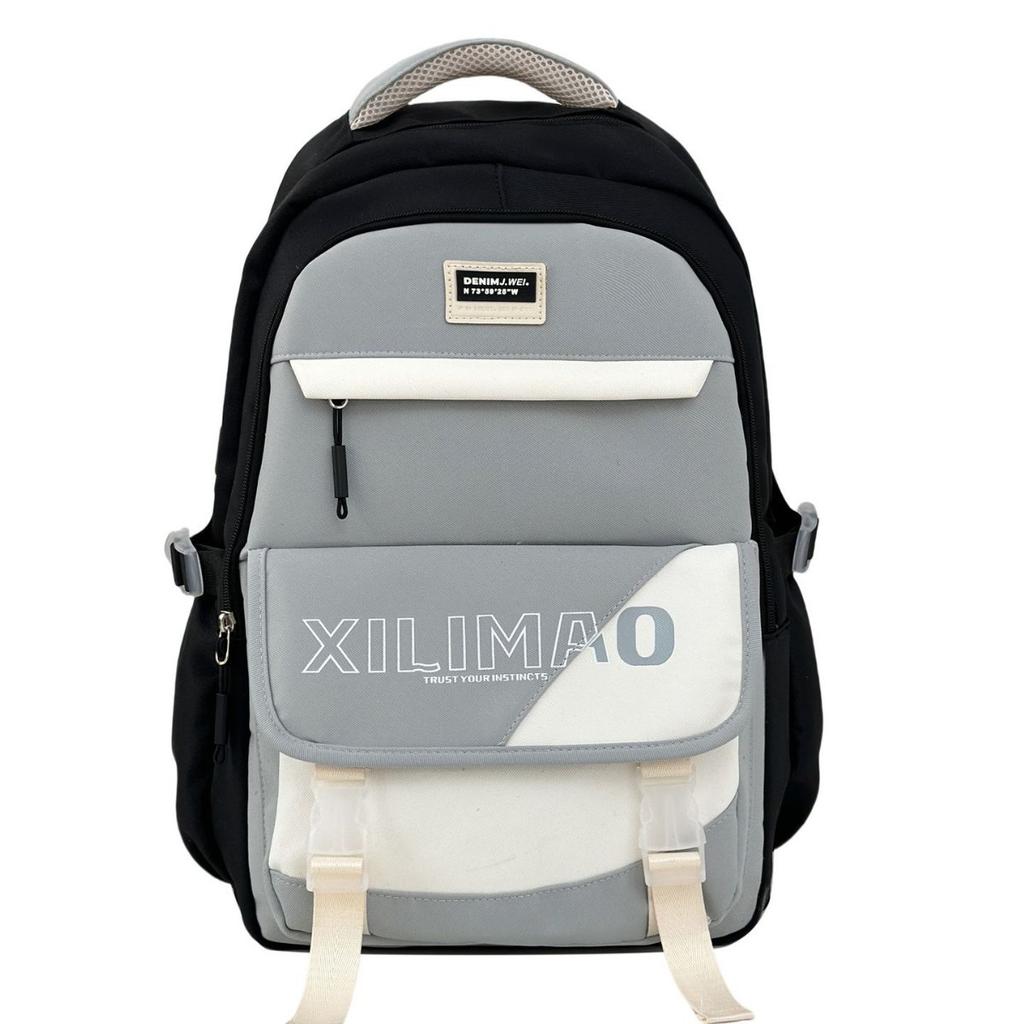 School bag high value back junior high school students casual simple lightweight versatile large capacity