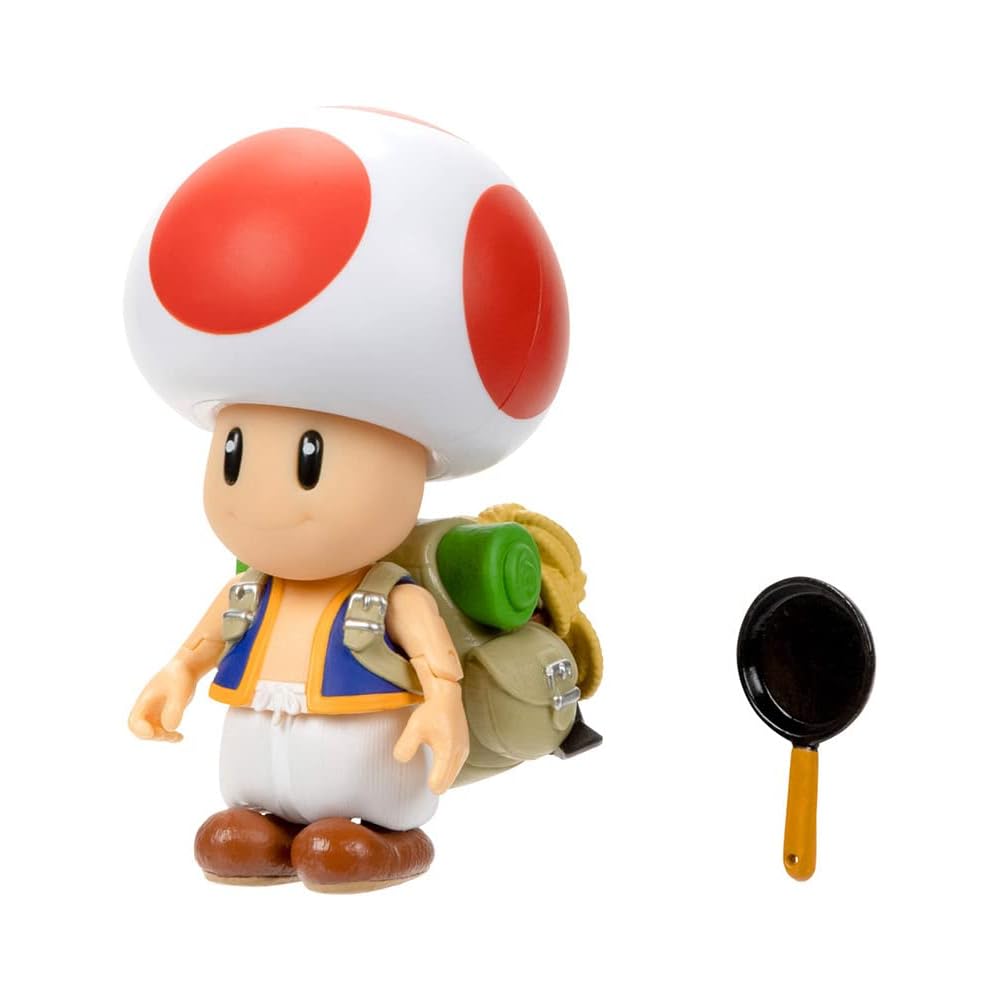 San-ei Trading Super Mario Brothers Movie Toad Action Figure 6x8x10.5cm Collectible Toy TSM-04