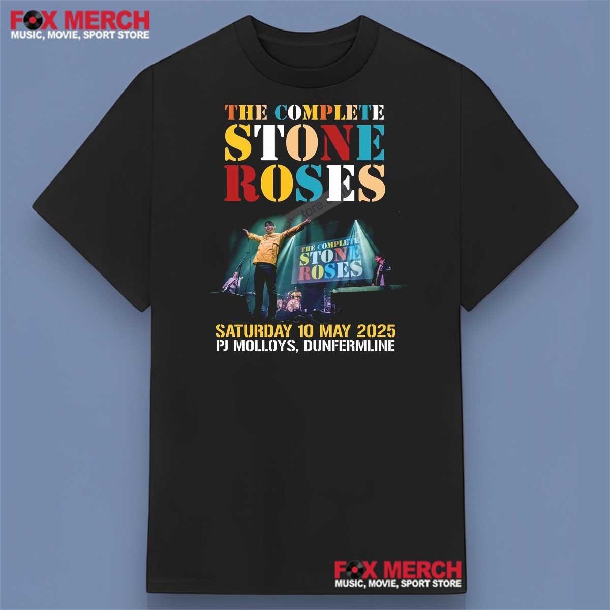 The Stone Roses Tour 2026 Black Unisex S-5XL Shirt HT34 M