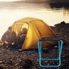 Blauer Outdoor Mini Faltstuhl Tragbarer Camping Aluminiumlegierung Klappstuhl zum Angeln Klettern