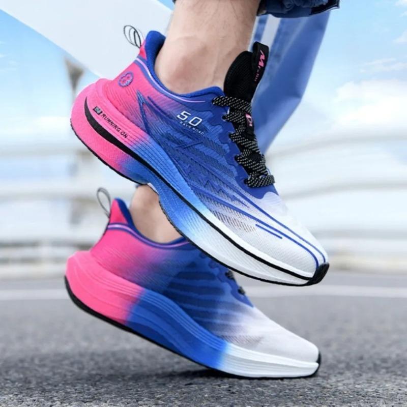 Brand Men's Carb Plate Running Shoes Soft Cushi Shock Absorbing Sports Shoes Unisex Sneakers Light Anti-Slip Training Shoes