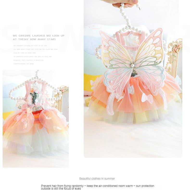 Summer Pet Princess Clothes Pet Dog Dress For Dogs Skirt Summer Dog Wedding York Chihuahua Poodle For Dogs Skirts Cat Dresses