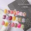 Strumento Trasferimento Nail Art Piastra d'Acciaio a Quadretti con Raschietto - X-003 Modello con Disegno di Alta Qualità