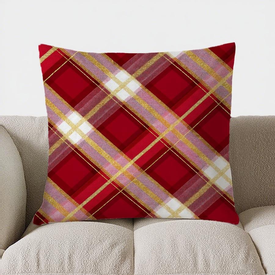 

Домашний Декор Санта и Снеговик Рождественская Уютная Подушка Узор Наволочка Подходит Для Дивана Спальни Автомобиля Наволочка 16x16Inch