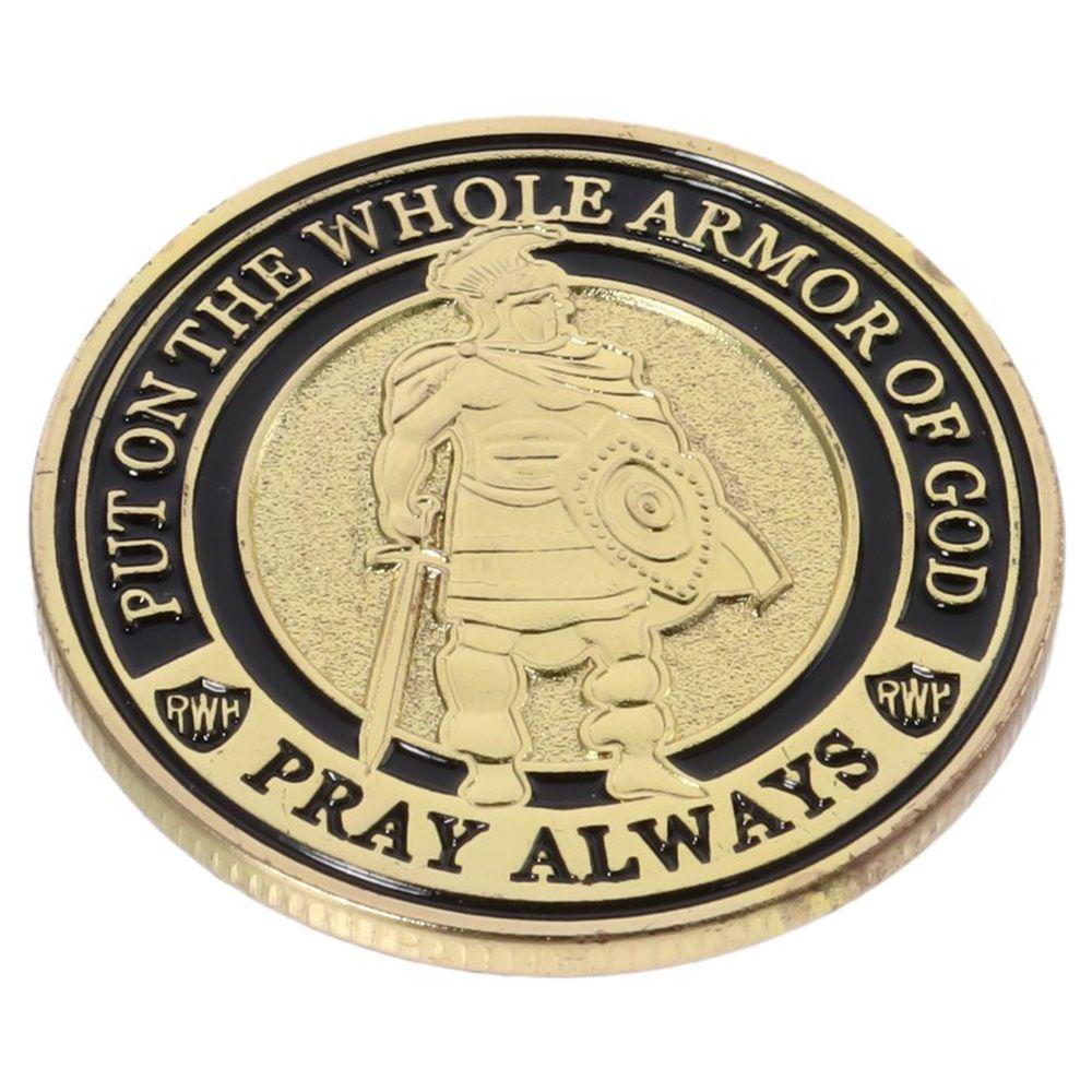 Souvenir-Münze Souvenir-Münze Die volle Rüstung Gottes Challenge Coin Anlegen Sammlermünzen Dekoration Kultur Challenge Coin Geschenk