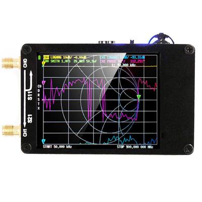 2.8 Inch TFT Monitor Antenna Analyzer MF HF VHF UHF Digital Antenna Analyzer with SD Card Slot USB 5V 120mA for VSWR Phase