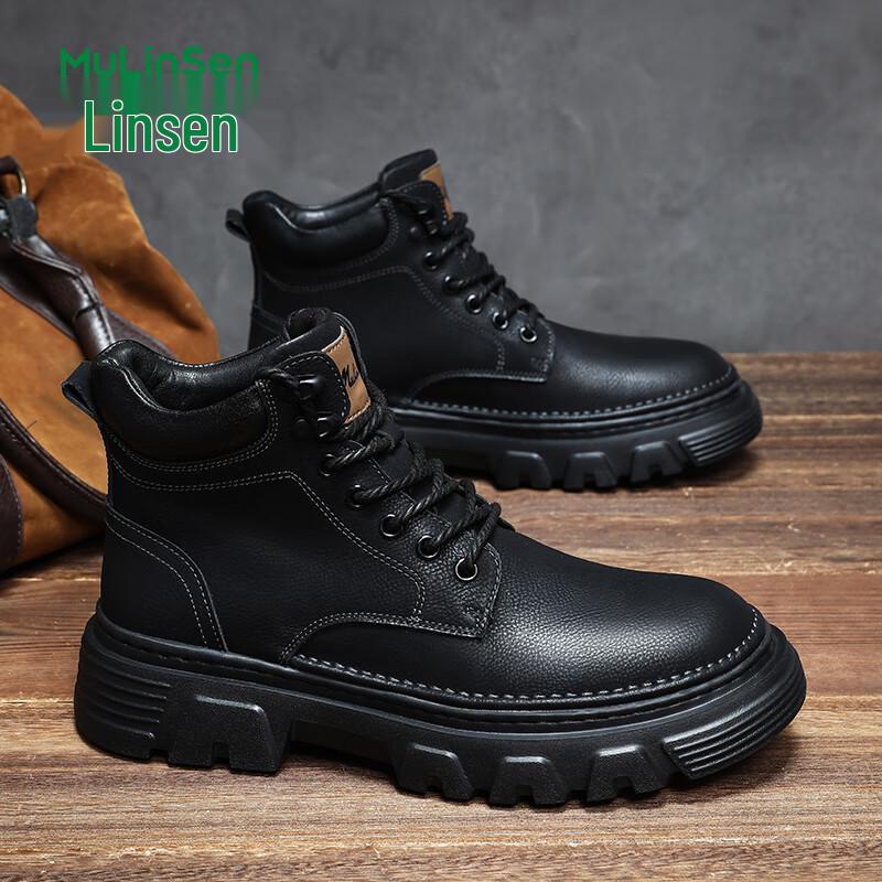 Mulin Sen Men s Classic Martin Boots EU 42 чёрный