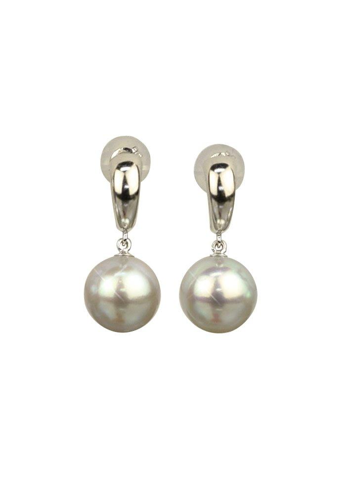 

Серьги-пусеты из 18-каратного золота с белым жемчугом Акойя 18k K18, свисающие, июнь Ma648 [Четырехлистный клевер], золото, жемчуг, серьги, серьги, камень рождения, женские,