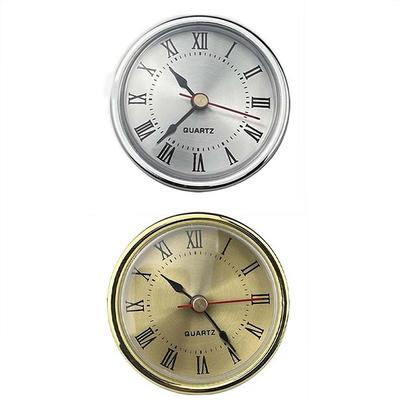 Inserts de Mouvement d'Horloge à Quartz 65MM Pièces de Rechange Insertion DIY Chiffres Romains