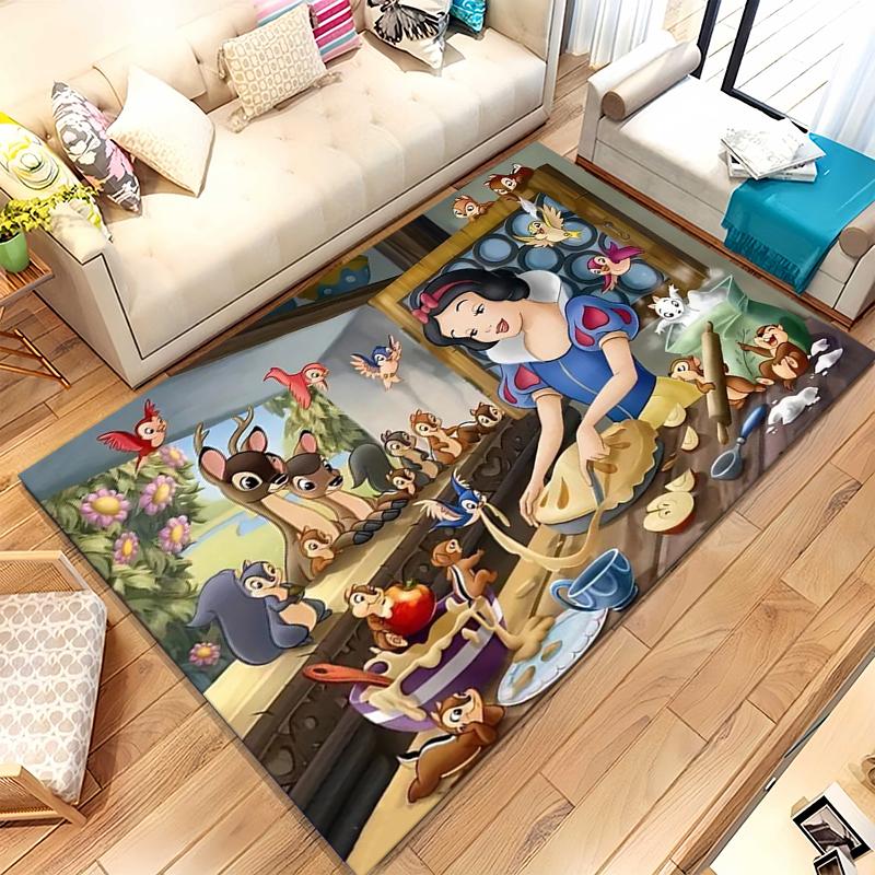 

Snow White Princess Cartoon Girl Living Room Non-Slip Area Rug Soft Carpet for Bedroom Kids Playroom Sofa,Home Decor Doormat 40x60cm