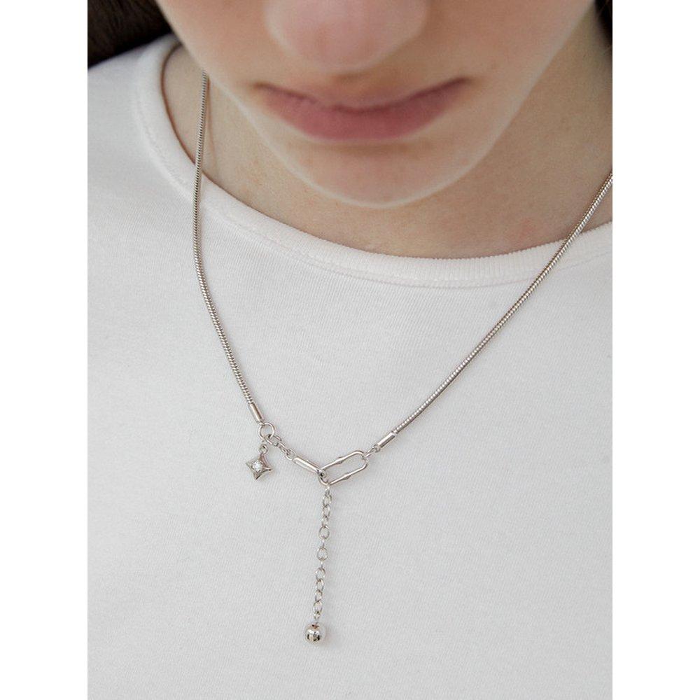 [Byhyeres] (W) Falling Star Chain Necklace Bh7N56760Wb450