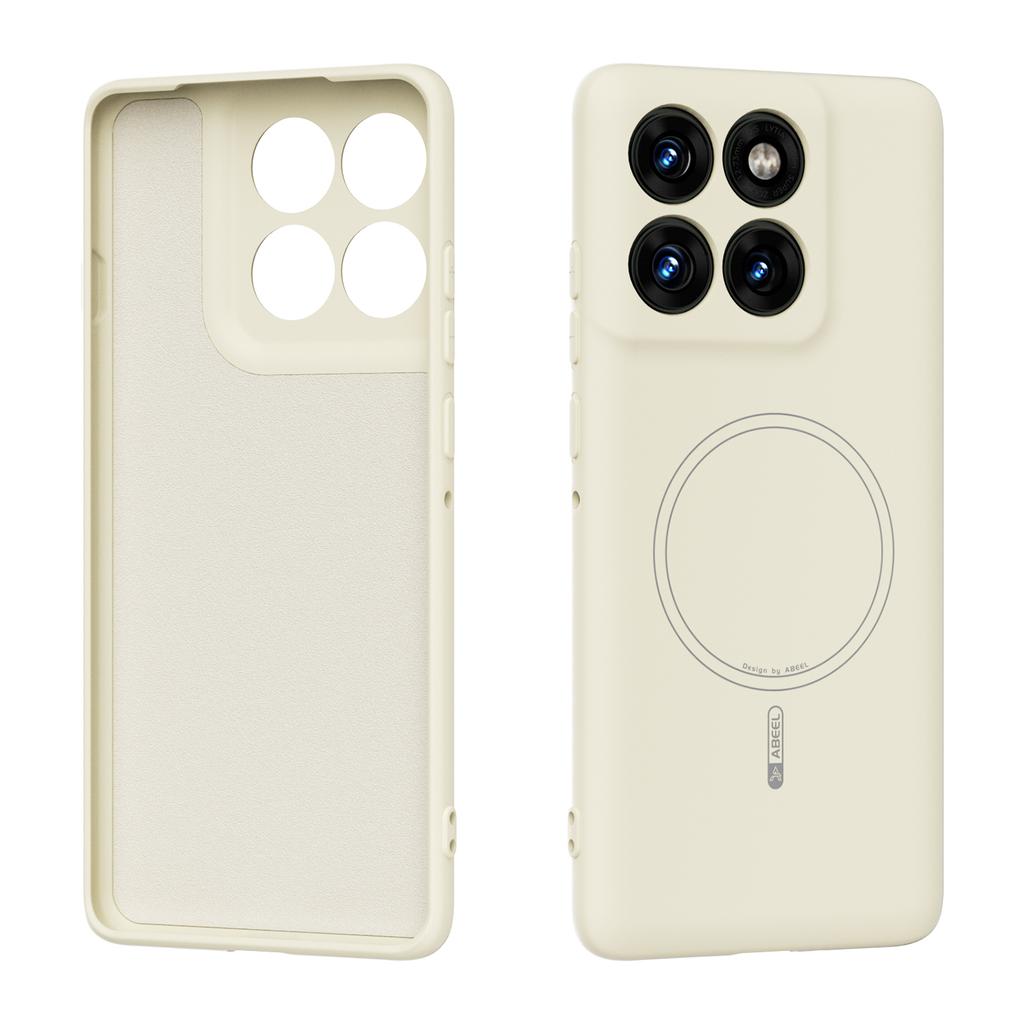 ABEEL For Motorola Edge 60 Pro 5G Magnetic Case Skin Touch Liquid Silicone Phone Back Cover