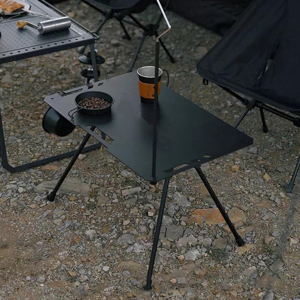 Camping Aluminum Table Alloy Folding Table With Carrying Bag Lightweight Outdoor Desk Picnic Blackened Tactical Table New