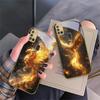 Golden Phoenix Nirvana For Samsung A 31 32 A33 A34 35 14 A15 13 16 25 26 50 52 53 54 55 56 70 71 72 73 Golden Glass Phone Case