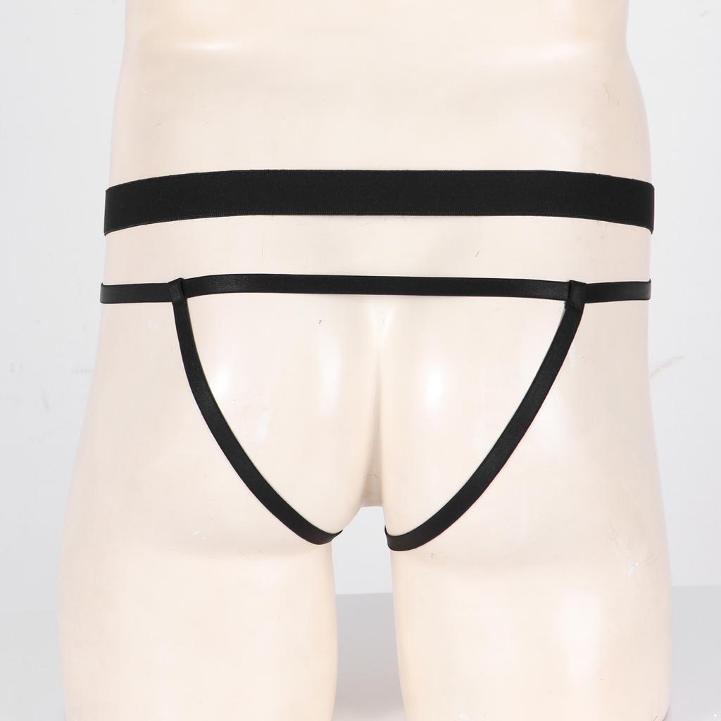 Men Hollow Out Strappy Thongs O Ring G-string Low Rise T-back Underwear