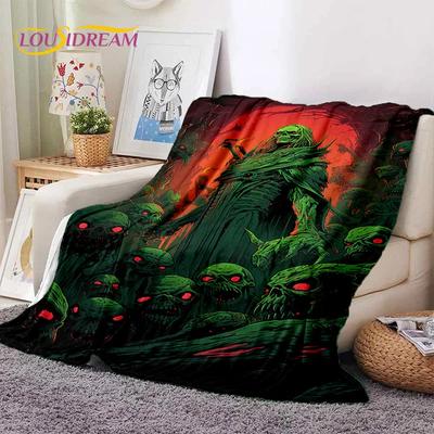 Gothic Horror Monsters Demon Skull Soft Flannel Blanket for Beds Bedroom Sofa Picnic,Throw Blanket for Cover Outdoor Leisure Nap