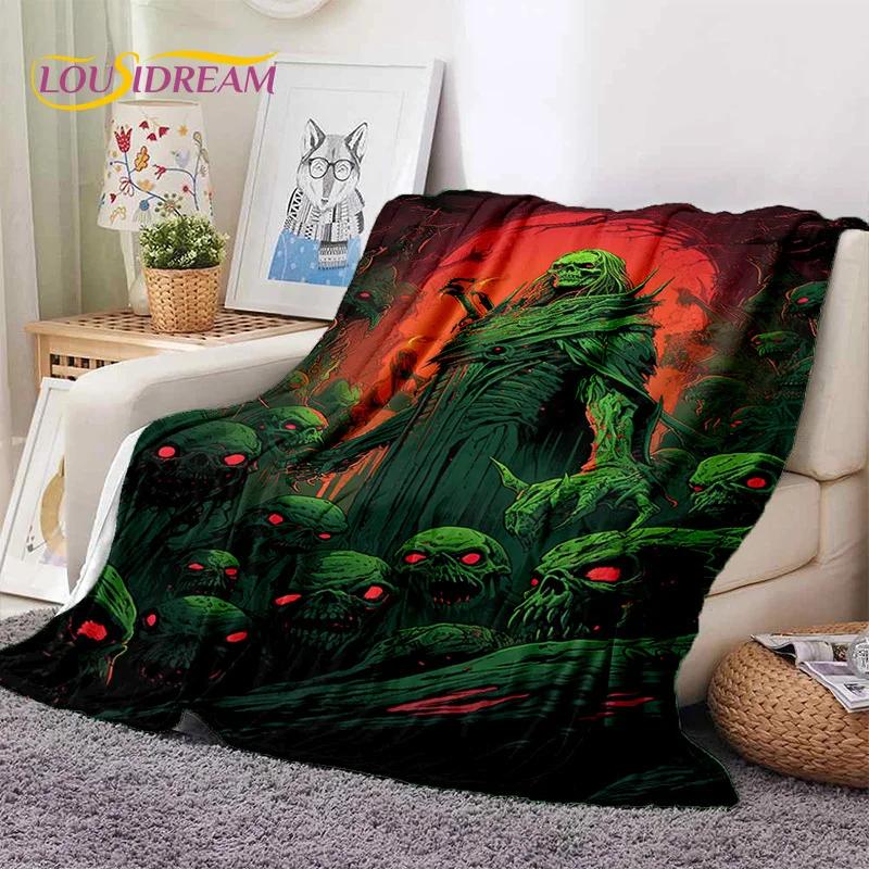 

Gothic Horror Monsters Demon Skull Soft Flannel Blanket for Beds Bedroom Sofa Picnic,Throw Blanket for Cover Outdoor Leisure Nap 75x90cm