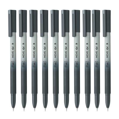 Flair Move Gel Pen Set Of 1 Black Ink 0.3mm Fine Tip Smooth Writing Aesthetic Matte Body For Office School Use