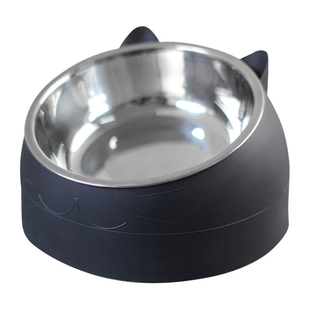 Pet Food Water Bowl Stainless Steel Detachable Prevent Slip Cartoon Shape Dog Cat Feeding BowlPink
