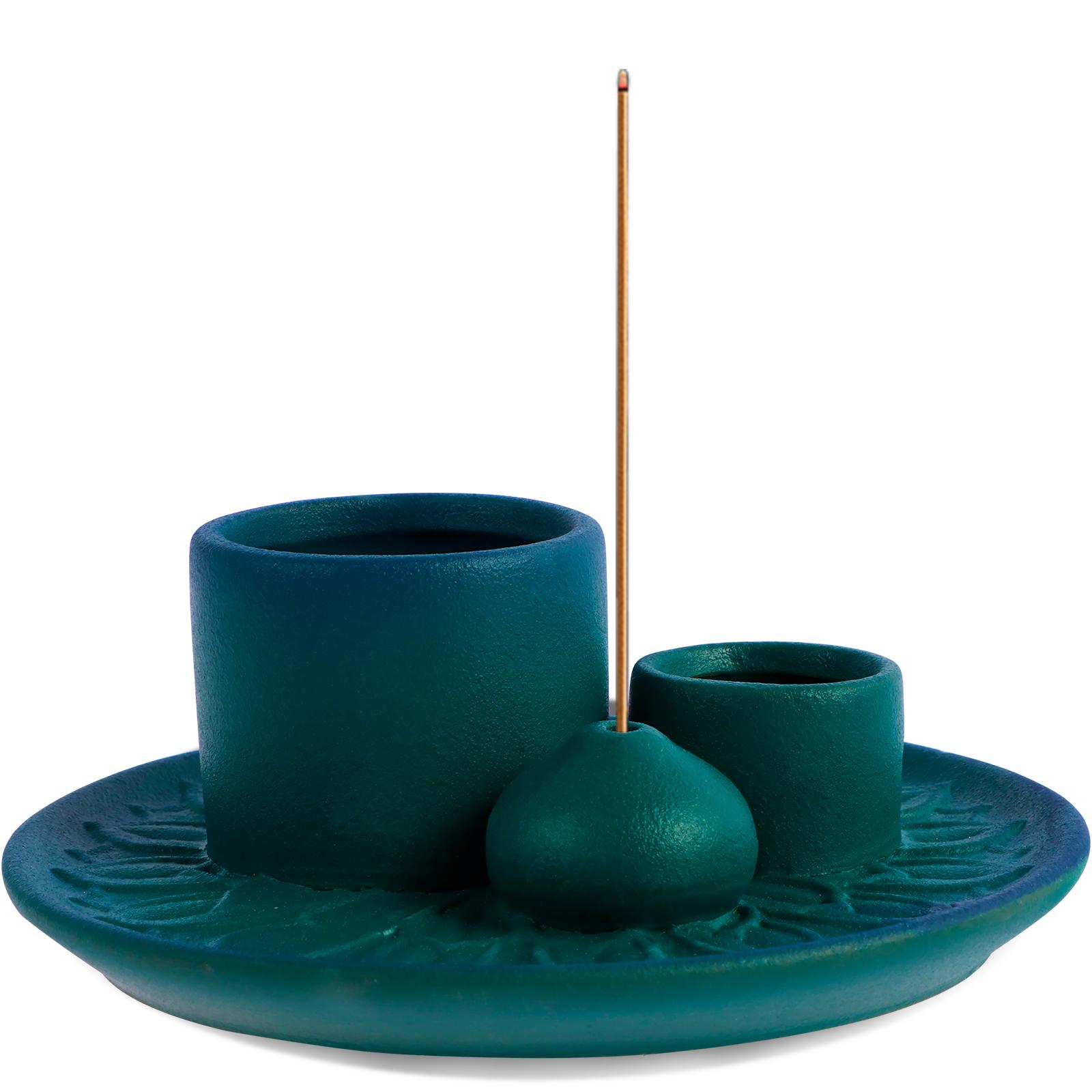 

Palo Santo Sticks Holder Ceramic Palo Santo Burner Multi-Purpose Incense Burner Candle Holder Elegant Incense Burner Holder синий