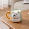 Cartoon Ceramic Mug 3D Embossed Milk Mug Creative Coffee Cup  Kitchen Use