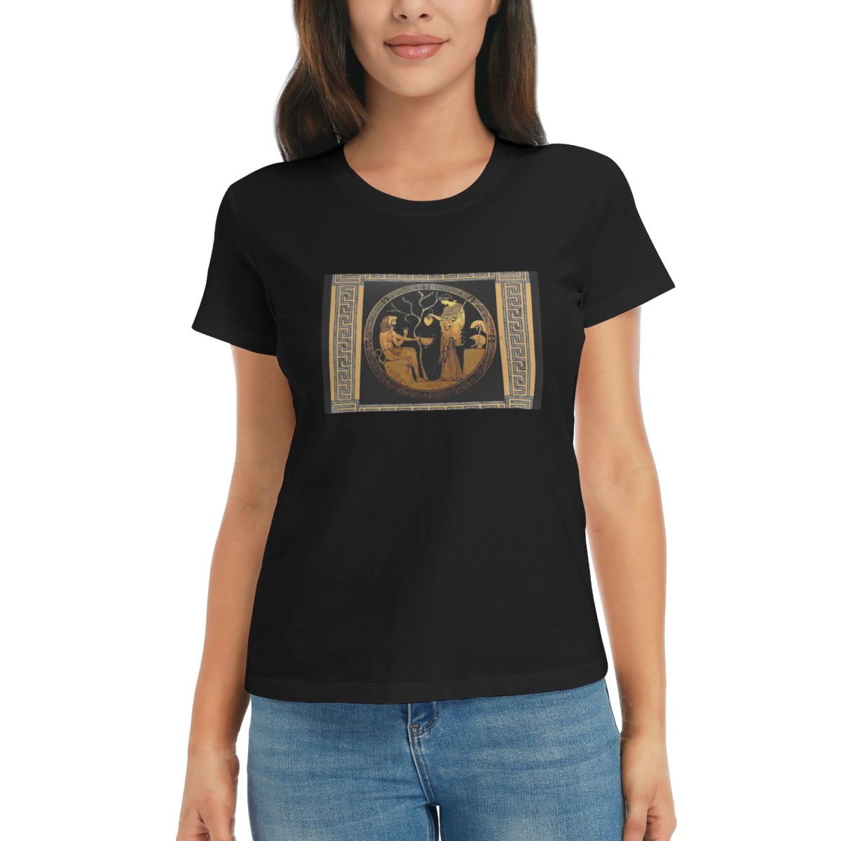 

Women TShirt Ancient Greek Mythology Summer Short Sleeve Tees Crew Neck Cotton T Shirts Clothes Tops Streetwear 4XL