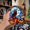 2pcs Russian Wooden Halloween Sign with Owls Pattern - Unique Decorative Plaque & Sign - Ideal for Wall, Front Door Decor