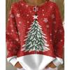 Women's Crew Neck Long Sleeve Waffle Knit Henley Top Loose Fit Casual Sweatshirt