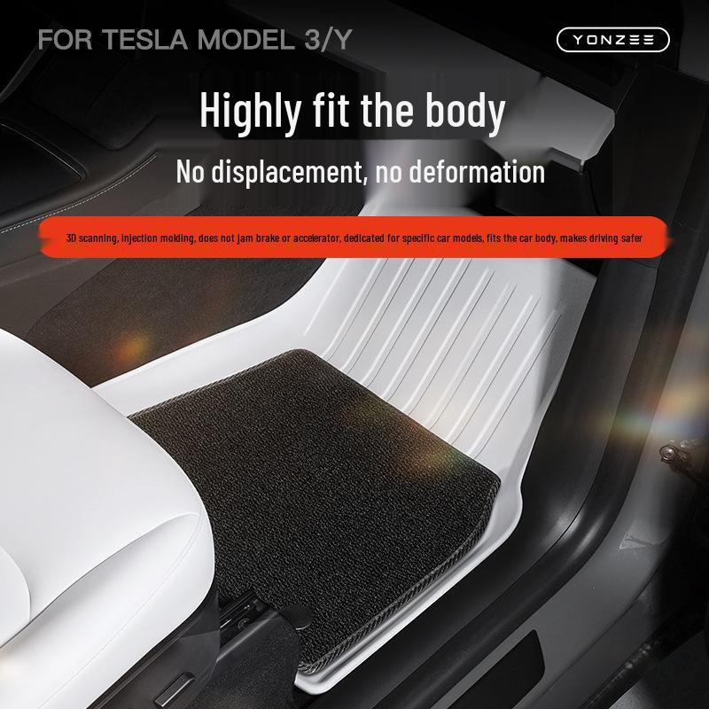 Full Coverage TPE Floor Mats for Tesla Model 3/Y