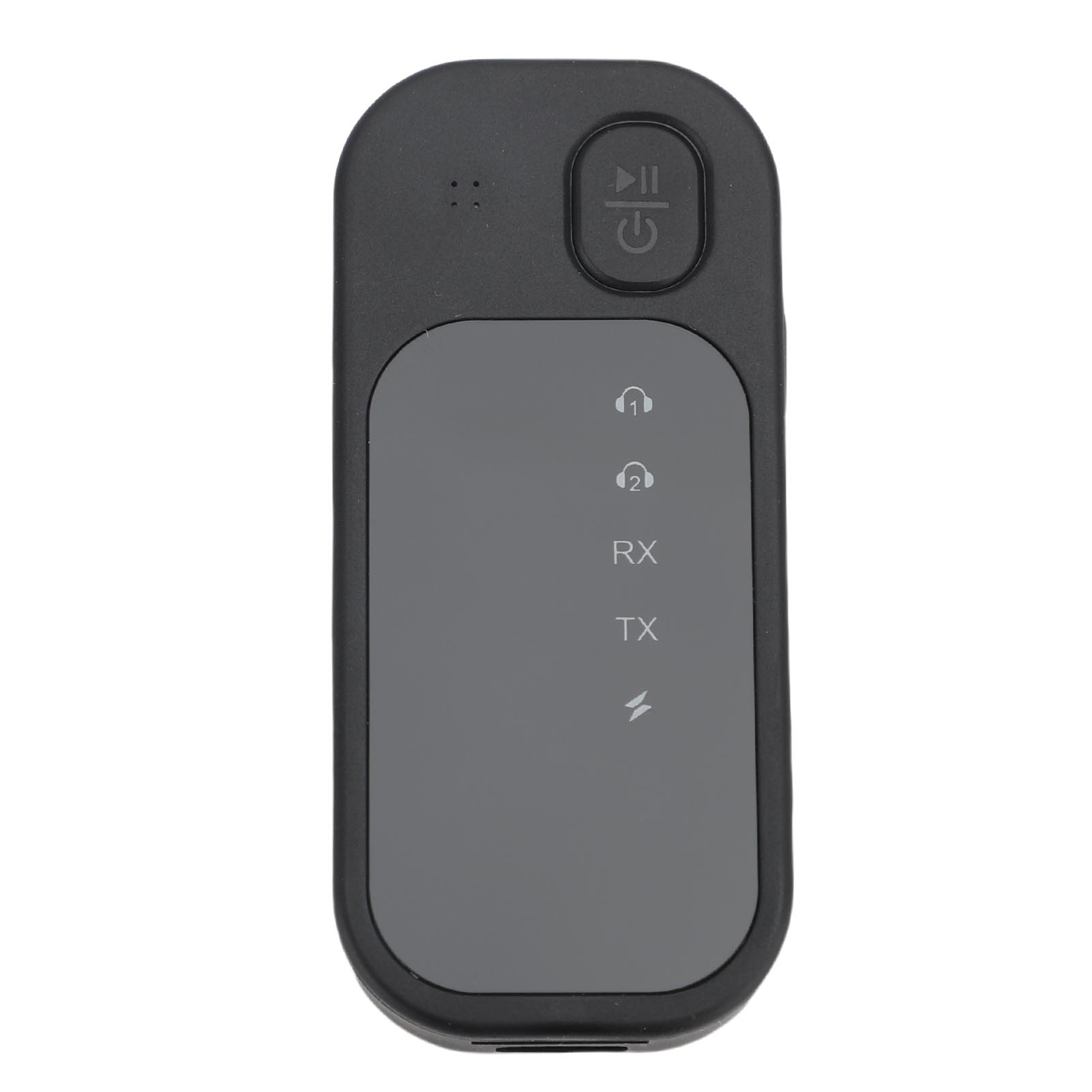 

Приемник-передатчик Bluetooth 5.4 с шумоподавлением, клипса, беспроводной автомобильный Bluetooth AUX-адаптер 2-в-1 для 2 наушников