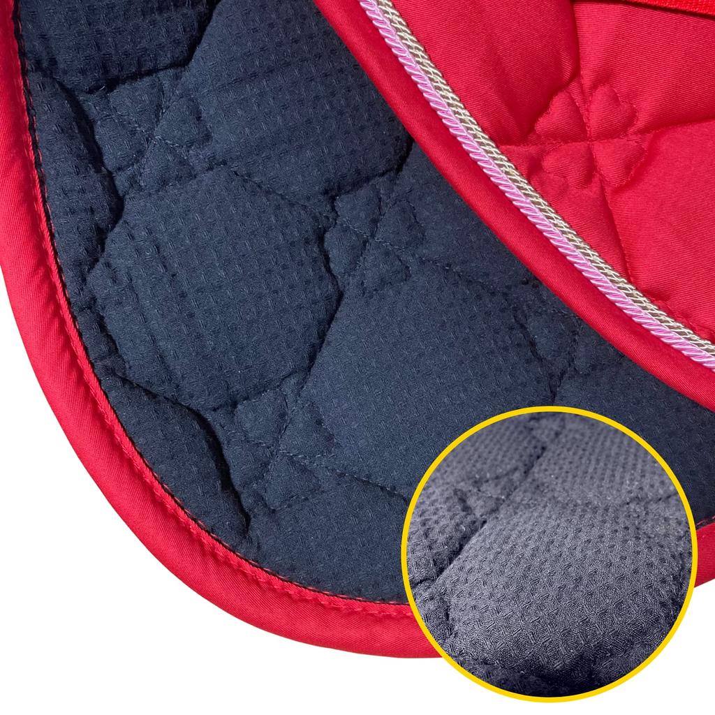 MIYOA Saddle Pad Bib Horse Bib Disability Disability General Under Saddle Full MYA-SP002-2 (red)