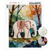 Handmade Elegant Elephant Mosaic Pearl DIY Painting Creative Interior Wall Art Fine Gift For Unique Household Home Space Beautification Wall Decor