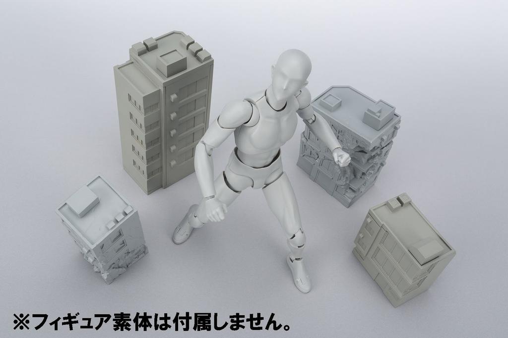 TAMASHII NATIONS Tamashii OPTION ACT BUILDING DAMAGE PVC ABS Figure Ver. Non-scale & Pre-painted