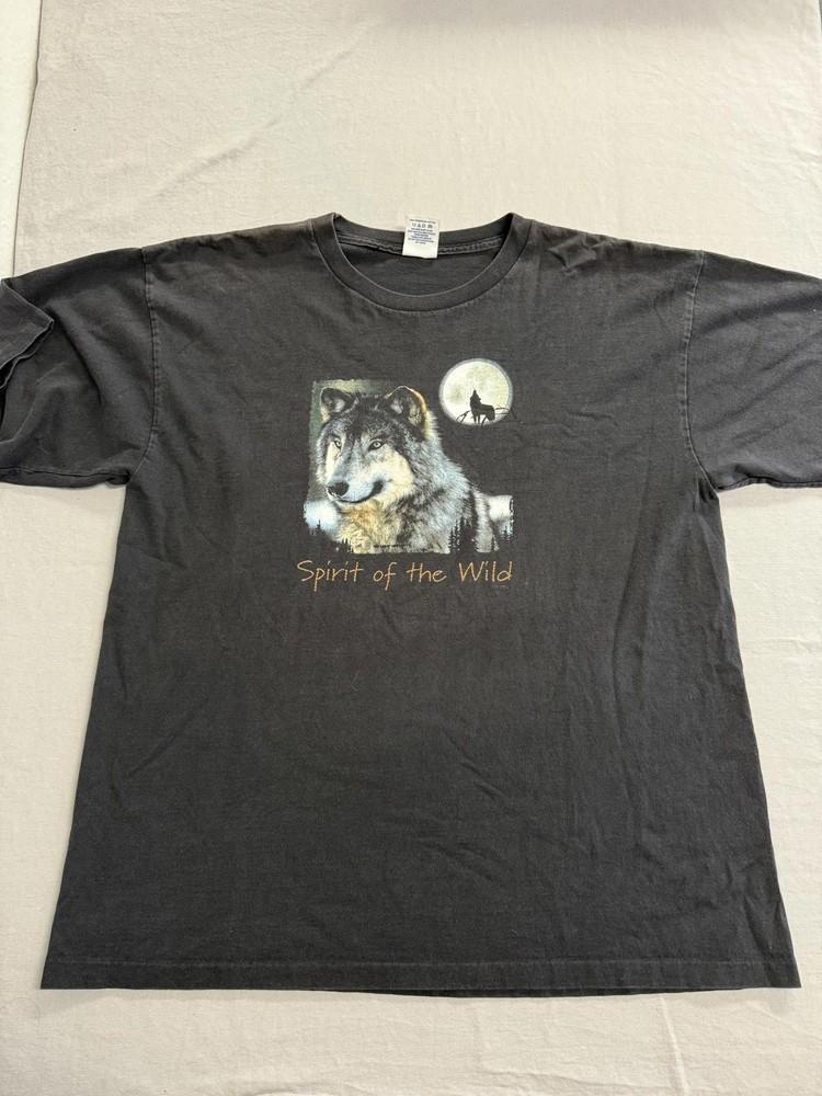 Vintage Howling Wolf T-shirt Spirit of the Wild Faded Tee XL Unisex T-Shirt XXXL