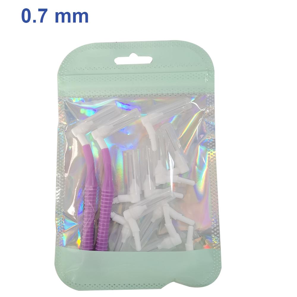 Interchangeable Interdental Brush Cleaning Between Teeth Oral Care Replaceable Orthodontic Toothpicks L Shape Tooth Floss
