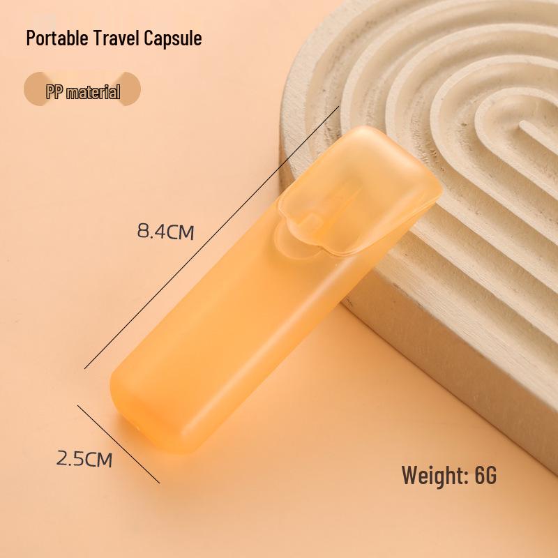 Portable Transparent Toothpick Holder: Compact PP Material Storage Box for Travel