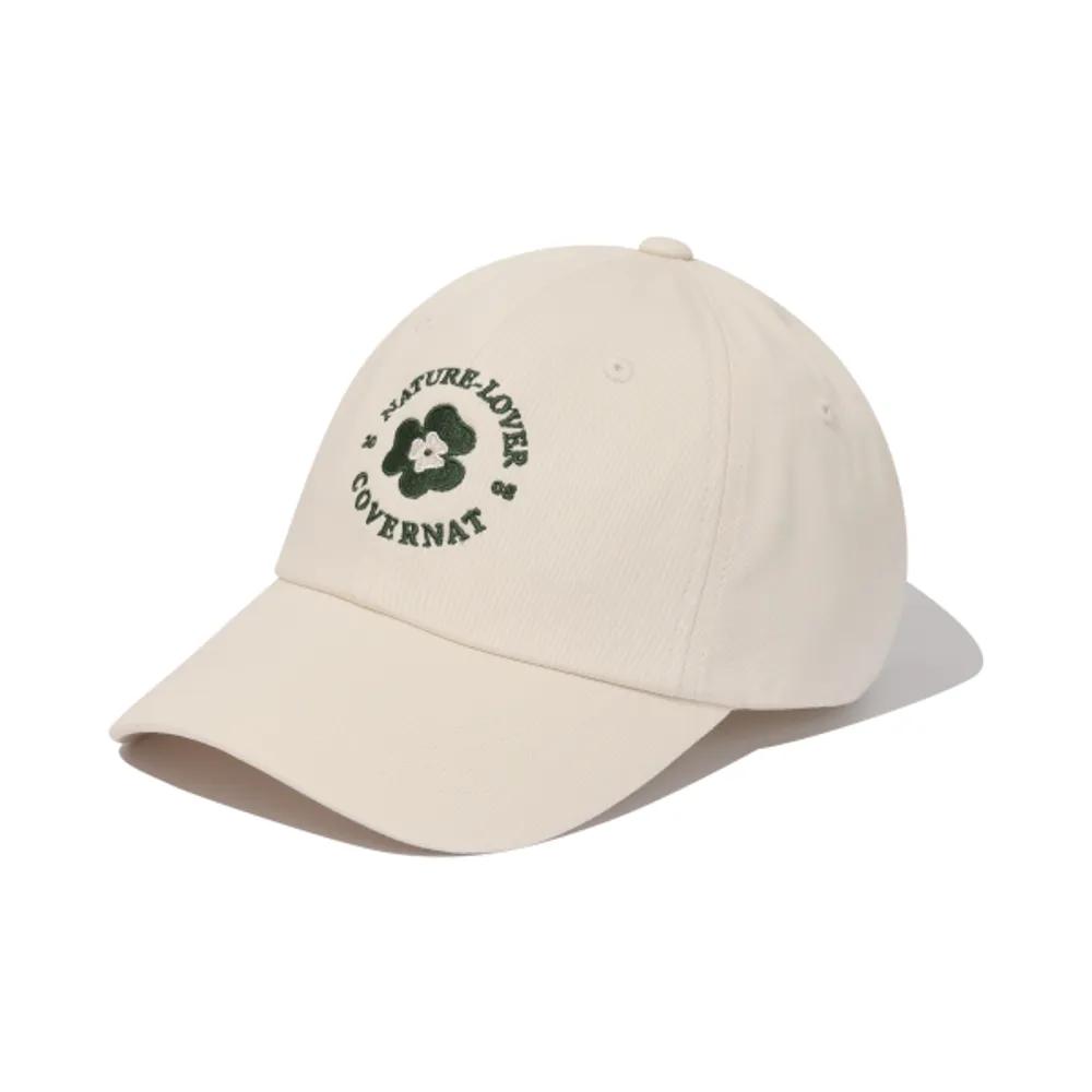 Daily Couple Street Clover Ball Cap Ivory F