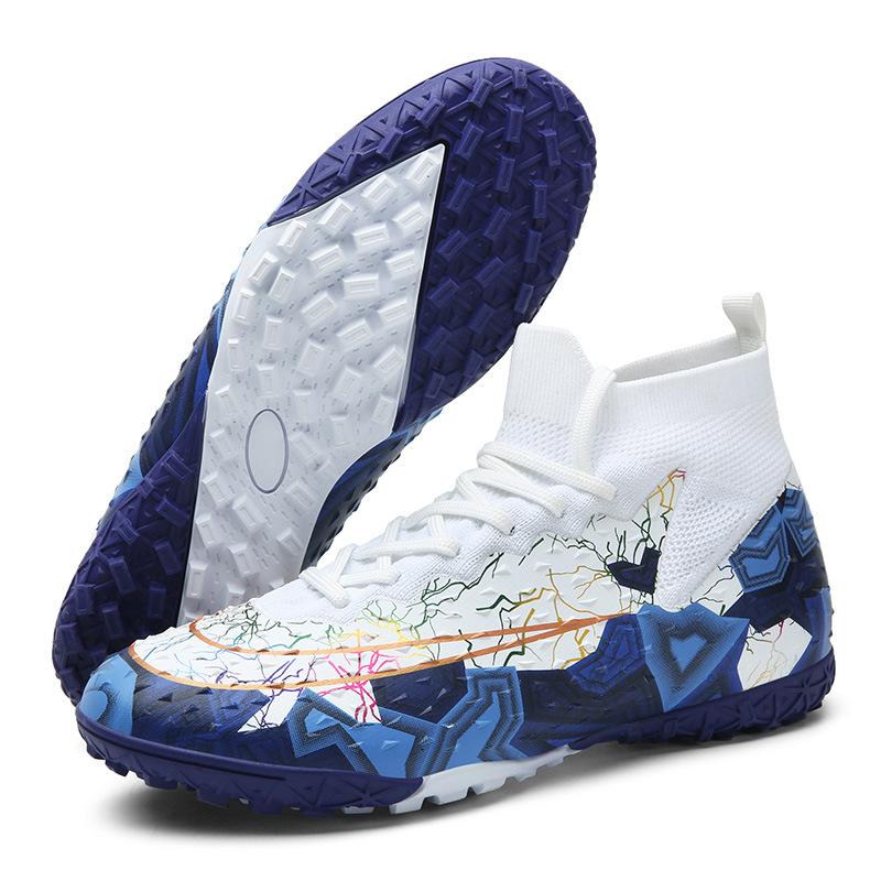 

Manufacturers help 2025 football shoes with long broken nails Male and female adult students artificial turf training competition sports shoes 33