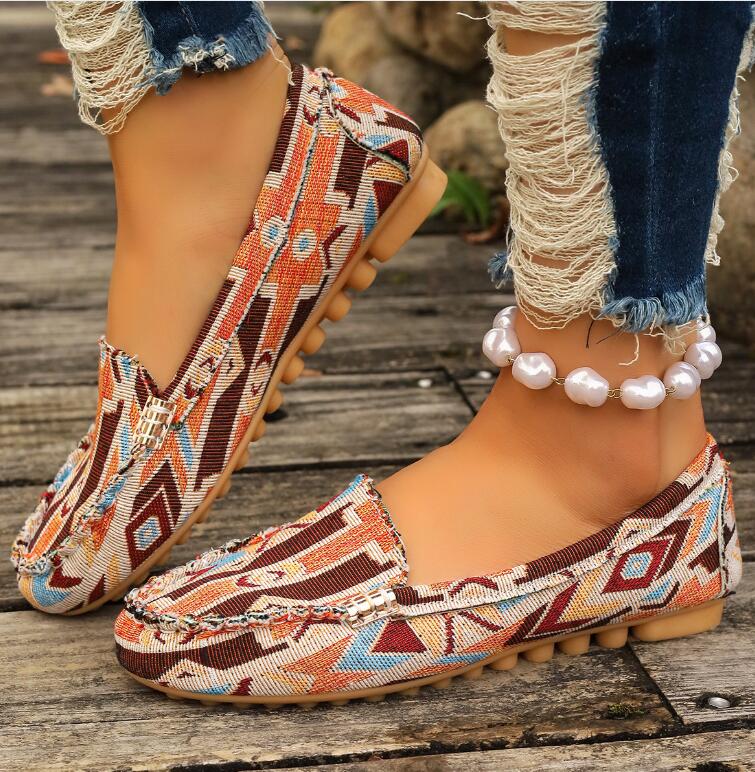 Spring Autumn Loafers Wear-resisting Women's Casual Single Shoes Fashion Non-slip Soft Flat Shoes Loafer Sports Zapatos De Mujer