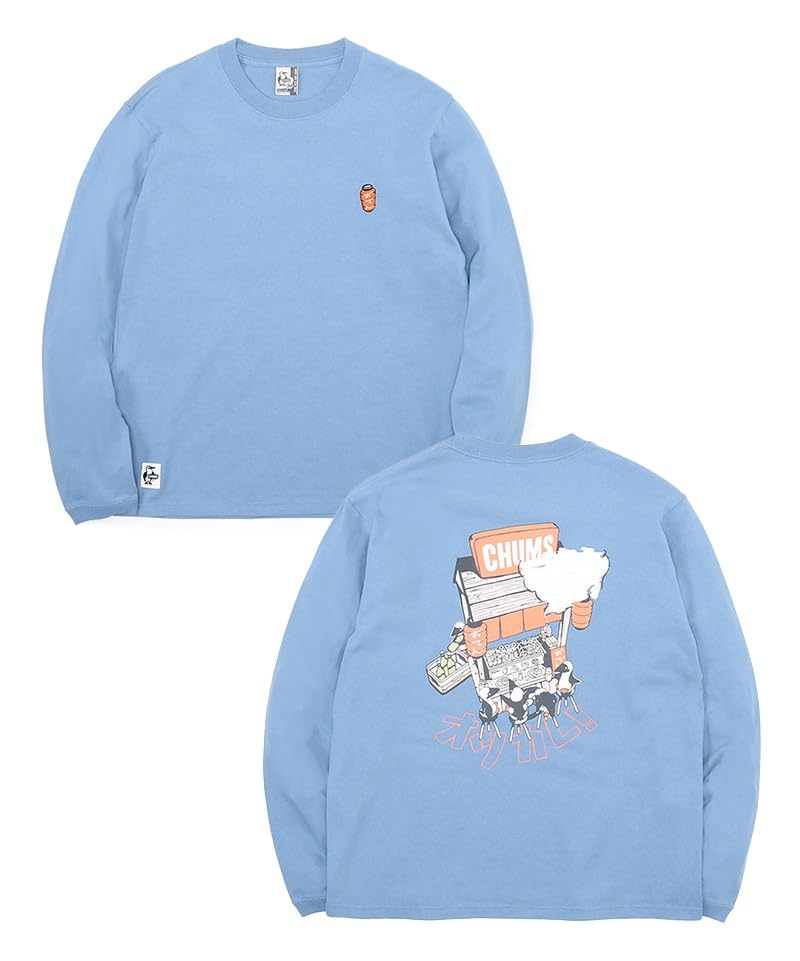 

Ретро Yatai de Brushed T Blue [Chums] Otsukare! Мужской лейтенант L/S