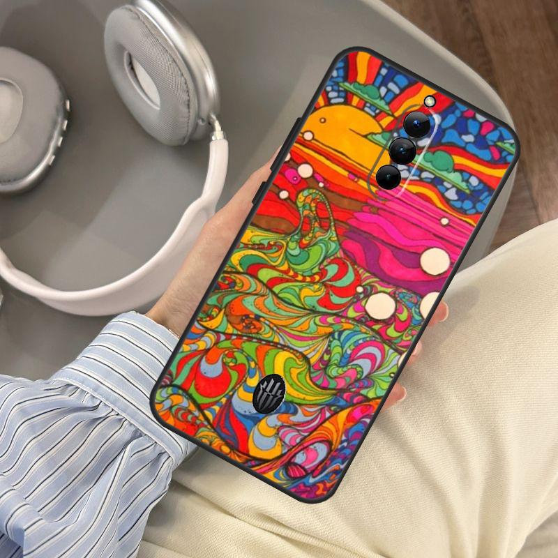 Psychedelic Trippy Art Case For Red Magic 10 Pro Plus 9 8 7 6 Pro 5G 5S 6R RedMagic 10S 8S 7S 9S Pro Plus Cover