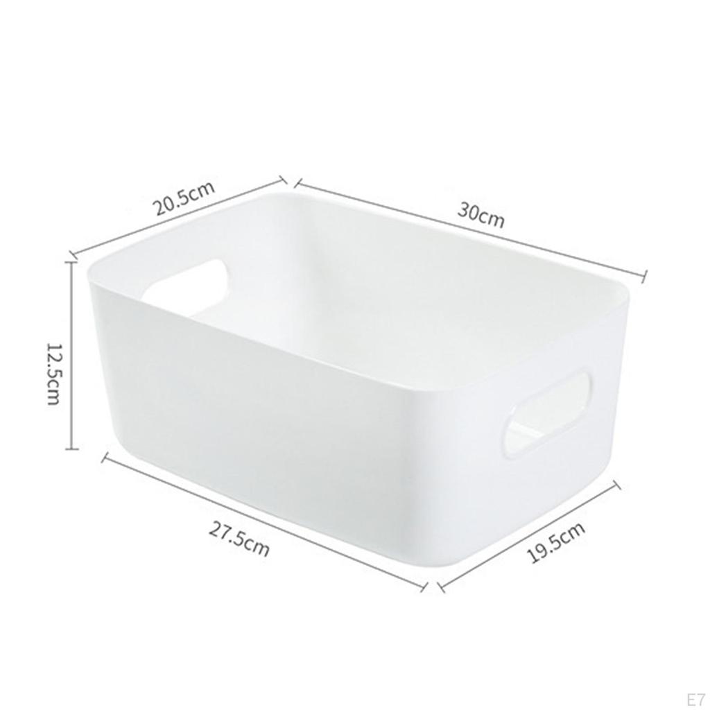 Multifunction Tabletop Organizer Basket Sundry Toy Storage Box Case with Handle Bin for Dorms