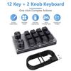 USB Custom Keyboard Volume Button Knob Programming Macro Gaming Hotswap Keypad Mechanical Red Switch Keyboard 3/9/12 Key
