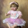Neue 60 CM Reborn Baby Fertige Hand-Detaillierte Puppe Spielzeug 3D Farbe Haut Silikon Kleinkind Für Mädchen Realistische Dress Up prinzessin Bebe