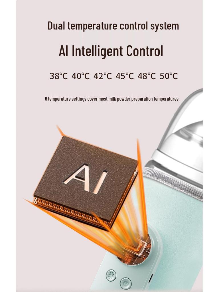 USB Rechargeable Smart Baby Bottle Warmer with Constant Temperature