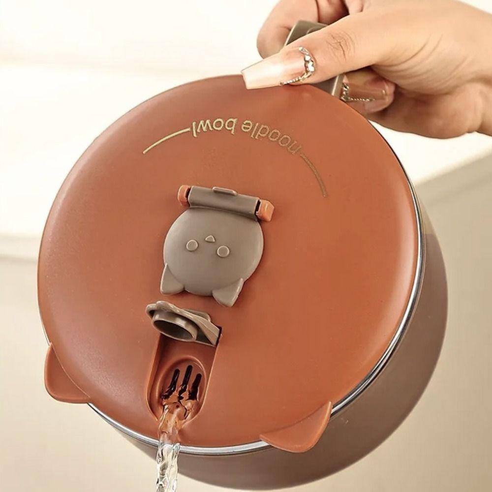 1300 ML Student Instant Noodle Bowl 304 Stainless Steel Lunch Box Food Container  Student