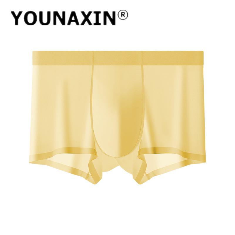Herren Sexy Unterwäsche Große Größe Eis Seide Atmungsaktiv Boy Boxer Briefs Shorts Homme Groß Unterhosen L XL 2XL 3XL 4XL 5XL