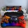 Colorful Cute Cartoon Cats Bedding Duvet Cover Set  (1*Duvet Cover 2*Pillowcases, without duvet insert)