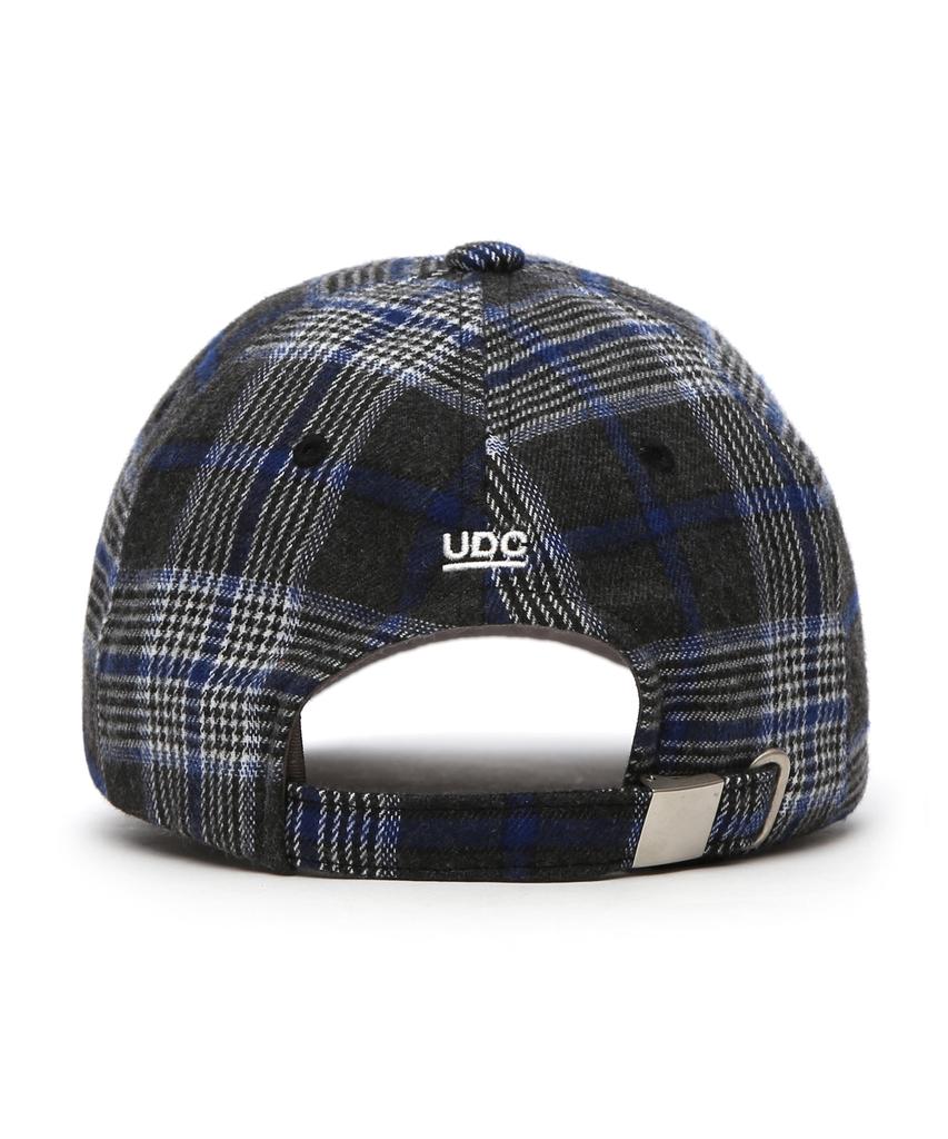 Eondeokeonteulol Logo Check Ball Cap Union Udc / Authentic B B / Navy Tartan