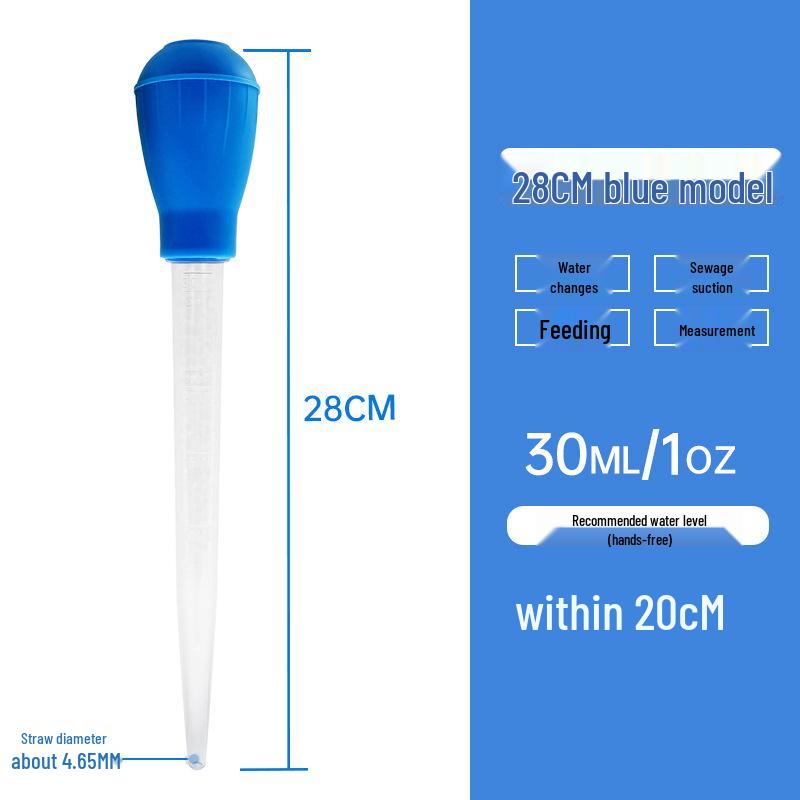Turtle and Fish Tank Feces Suction Tool & Water Change Straw